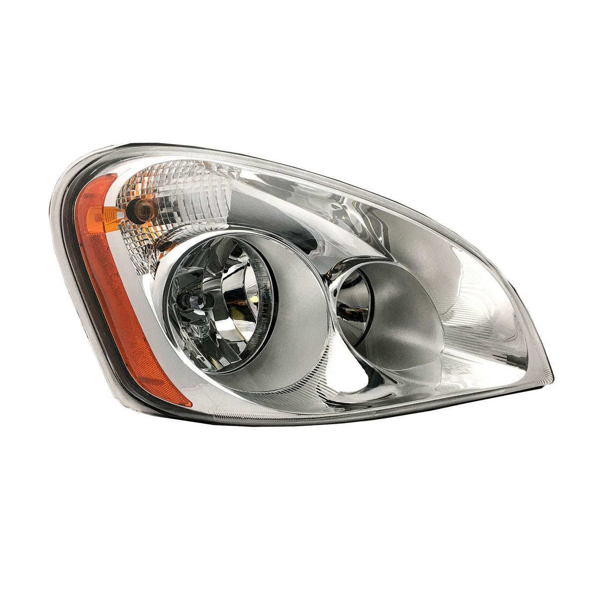 Freightliner Cascadia 2008 - 2014 Head Light Assembly Chrome 12V Passenger SAE A0651907007, A0651907003