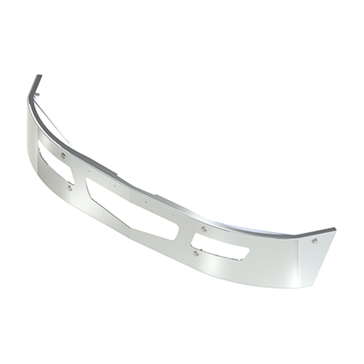 International MV607 Bumper Chrome Set Back Axle