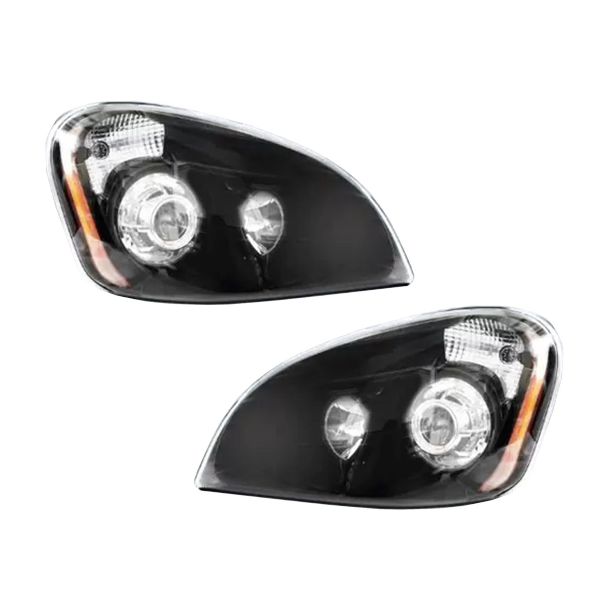 Freightliner Cascadia Headlight Black Pair 2008 - 2014