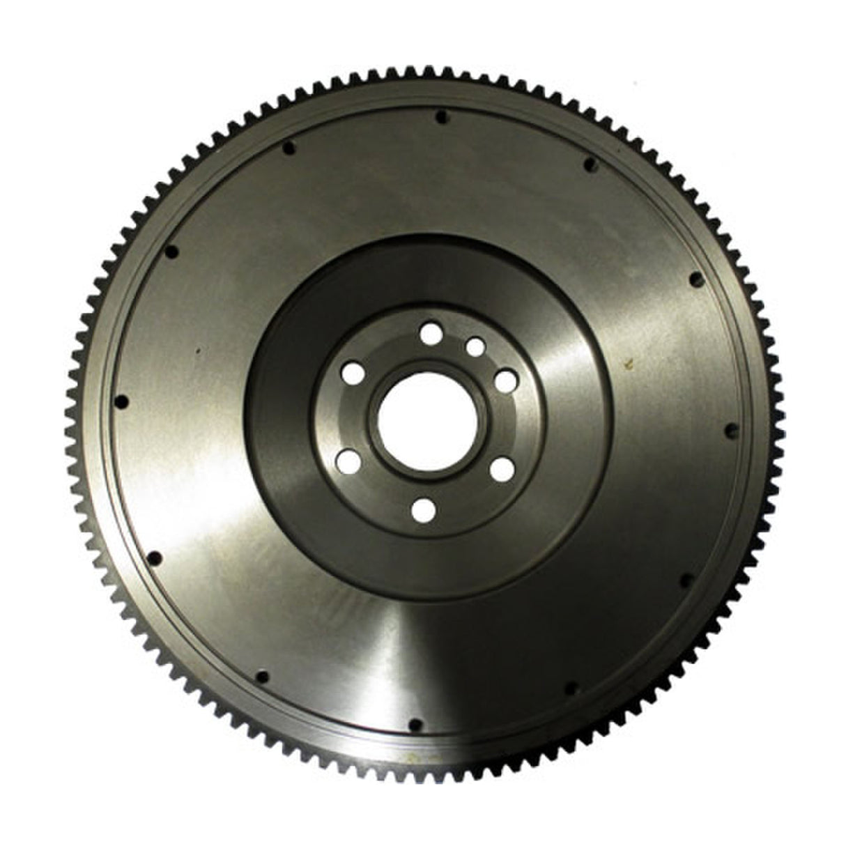 Mack E7-E TECH engine Flywheel, Crank Mtg. Bolt Holes 6, Cover Assembly Mtg. Bolt Holes 12, Ring Gear Teeth 117 2 Notched Teeth, Ring Gear O.D. 19.9” 530GB3170M Mack
