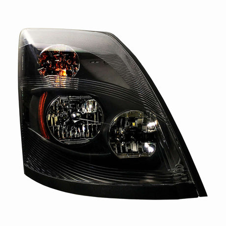 Volvo VNL 2004 - 2017 Head Light Assembly Bulb Type Black 12V Passenger