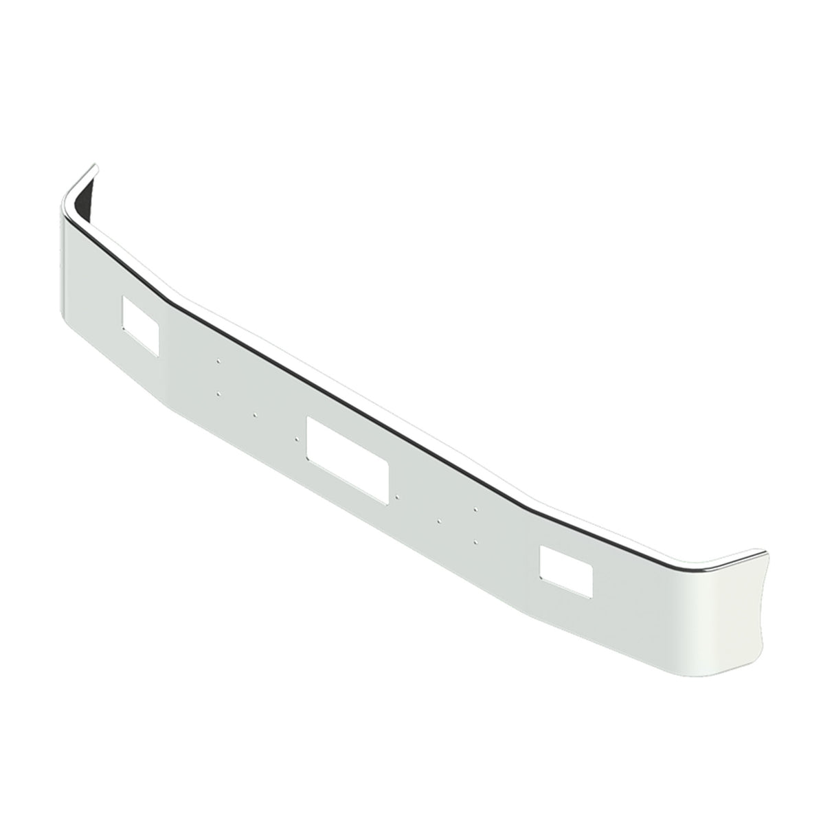 Peterbilt 377 Bumper Chrome Set Forward Axle