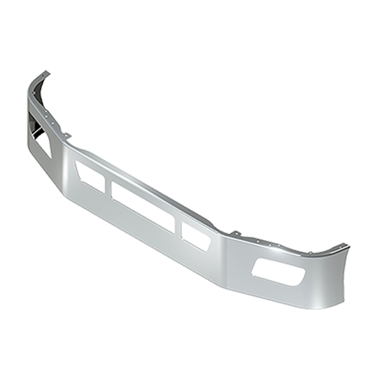 Peterbilt 536, 537 Bumper Chrome Set Forward Axle