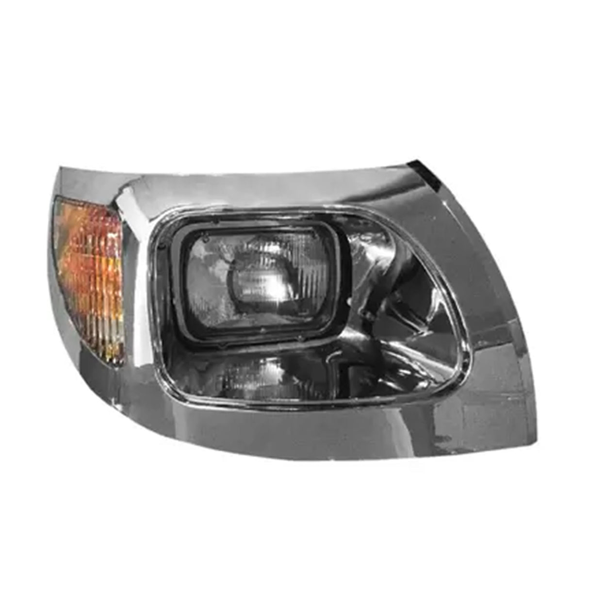 International 7400, 7600 Headlight with Bezel Chrome 2003 - 2007 Passenger Side