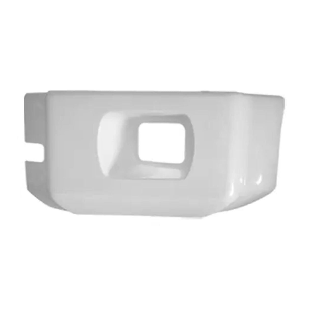 Kenworth T800 Bumper End Fiberglass with Fog Light Hole 2005 & Newer Driver Side