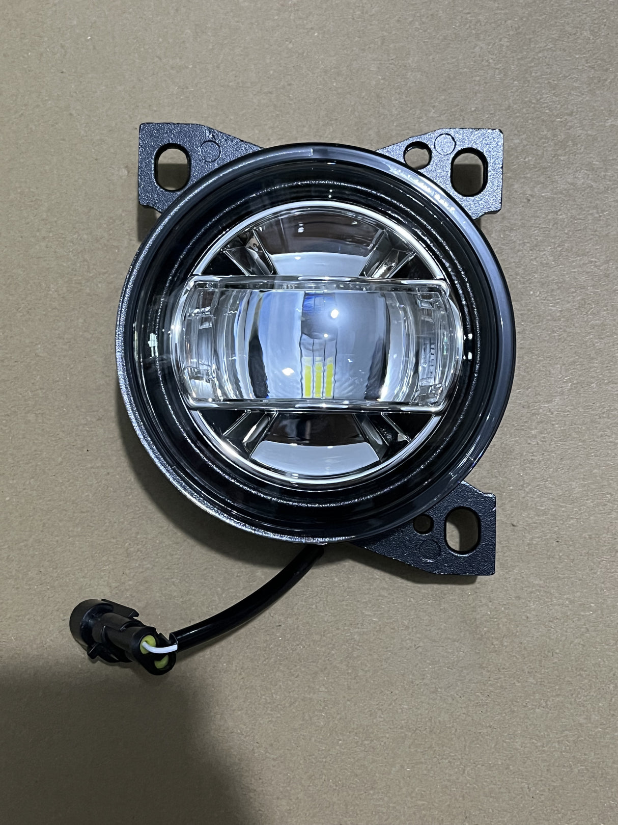 Kenworth T660 , Peterbilt 579 , 587 Fog Light Assembly Black LED Pair 2008 - 2020