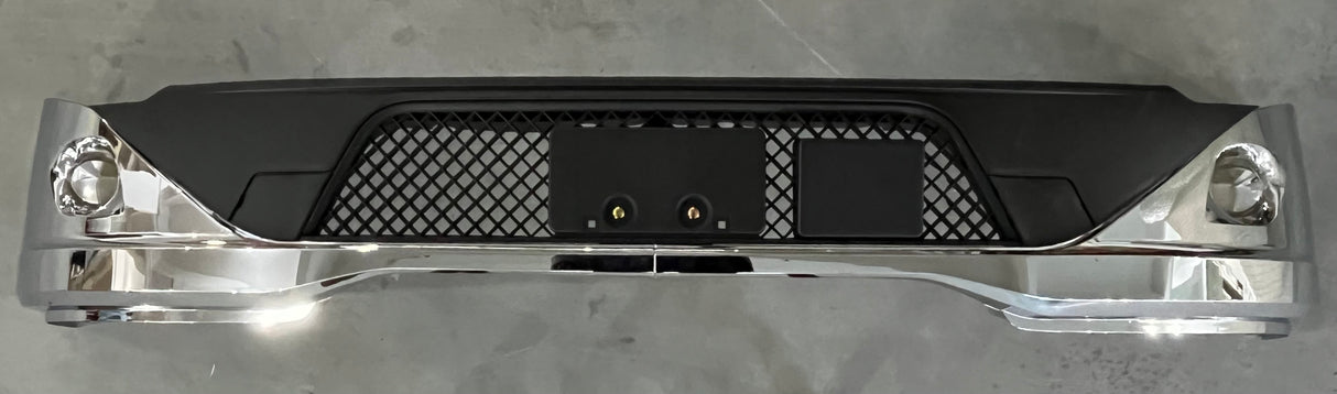 Kenworth T680 Bumper Assembly Chrome Without Hole No Skid Plate Or Mudguards 2022 and Newer