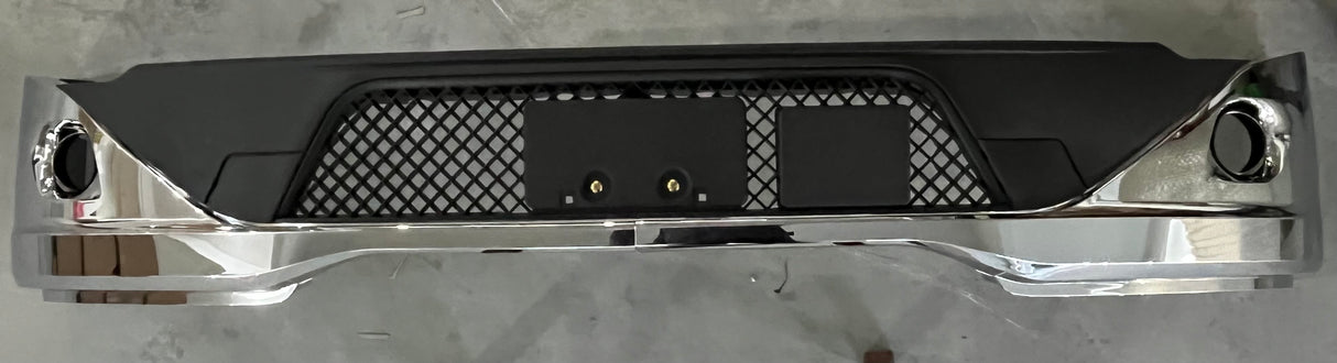 Kenworth T680 Bumper Full Assembly Chrome With Hole 2022 and Newer