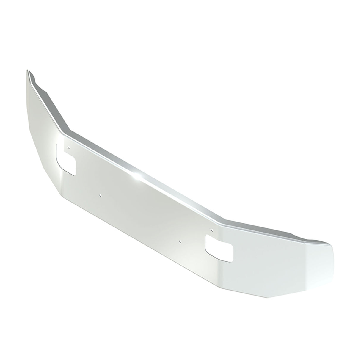 Volvo White, WCA Bumper Chrome Taper Rolled End