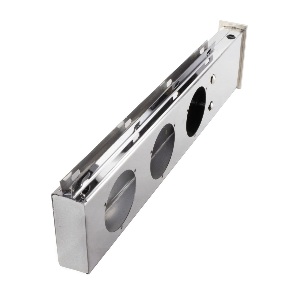 Mudflap Hanger W/Light Bar Set 30" X 7.25" Stainless Steel W/2.50" Bolt Pattern