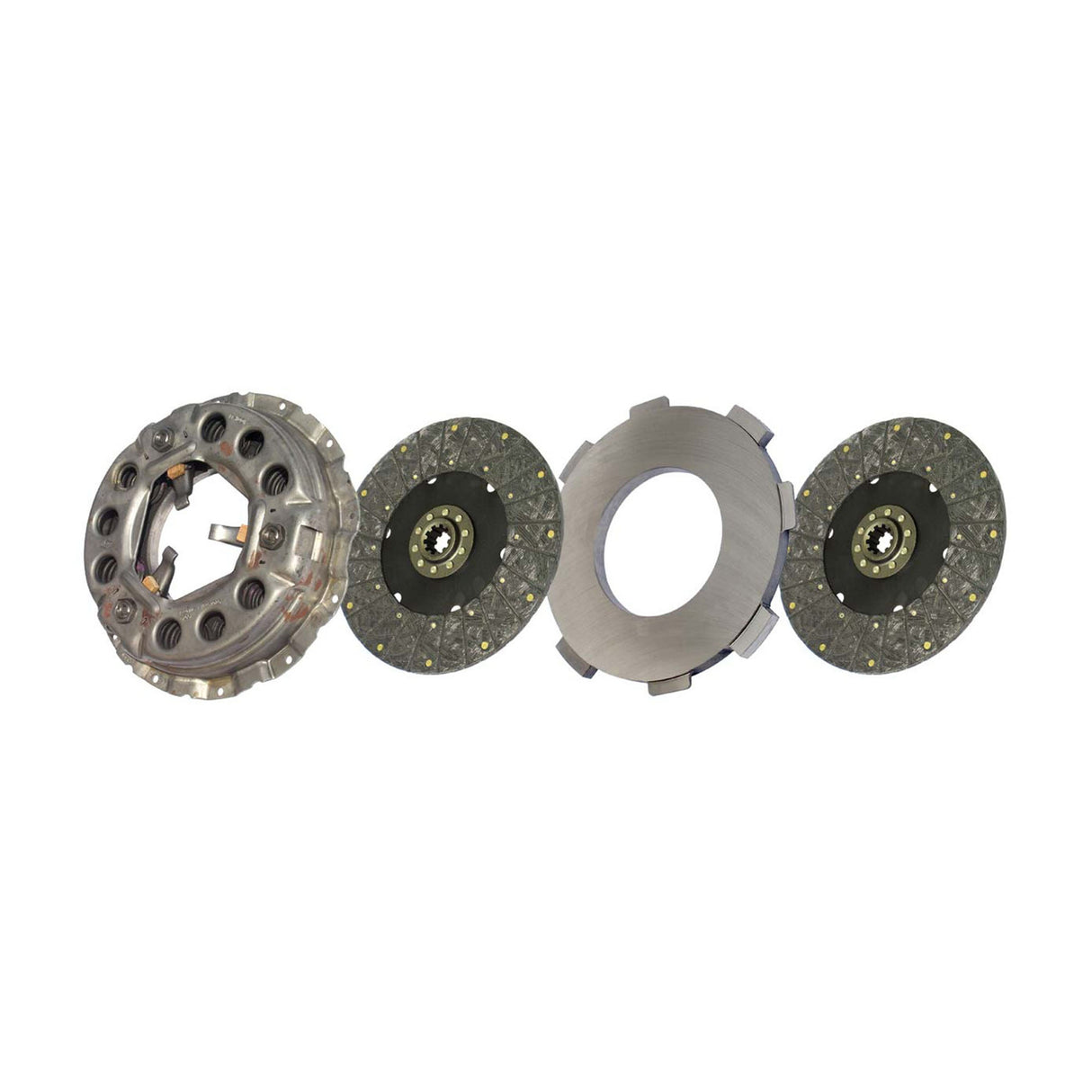 Clutch 330mm x 1-1/2" Stamped Steel, Two-Plate, Push-Type, Organic Rigid, 2000 Plate Load 400 Torque LP1940-132