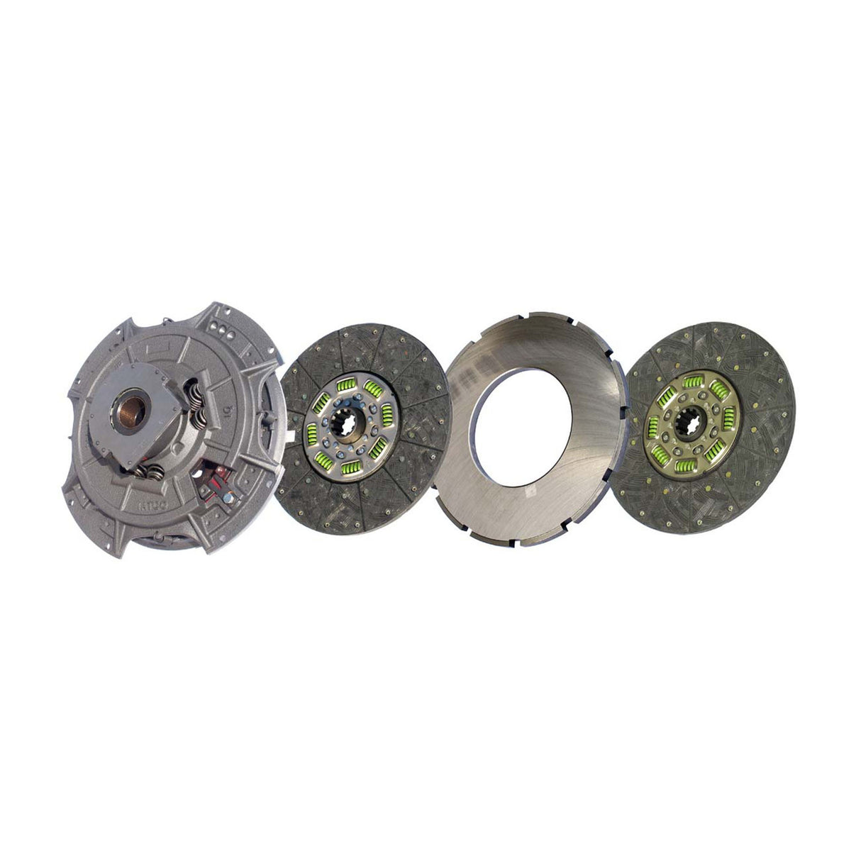 Clutch 14" x 1-3/4" Angle Spring, Two-Plate, Organic 8-Spring, 3200 Plate Load 1000 Torque 107035-32