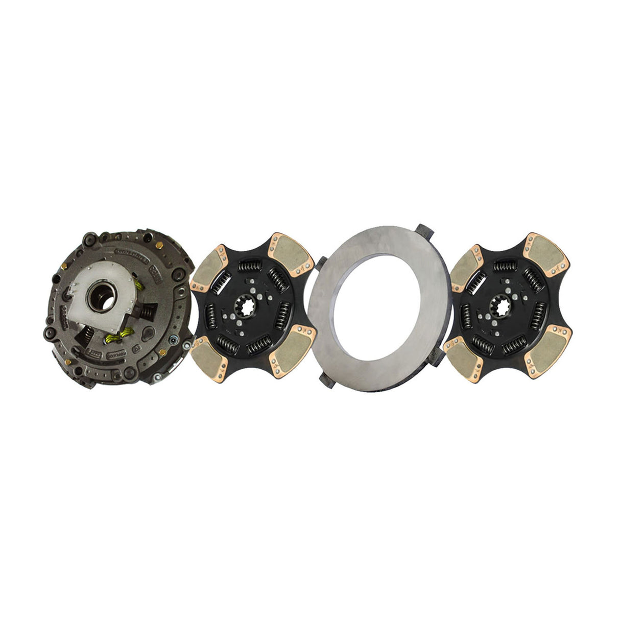 Clutch AutoSet 15-1/2" x 2", Two-Plate, 4-Paddle 7-Spring, 3600 Plate Load 1700 Torque, Triple-Zerk 309701-82, 209701-82, 109701-82