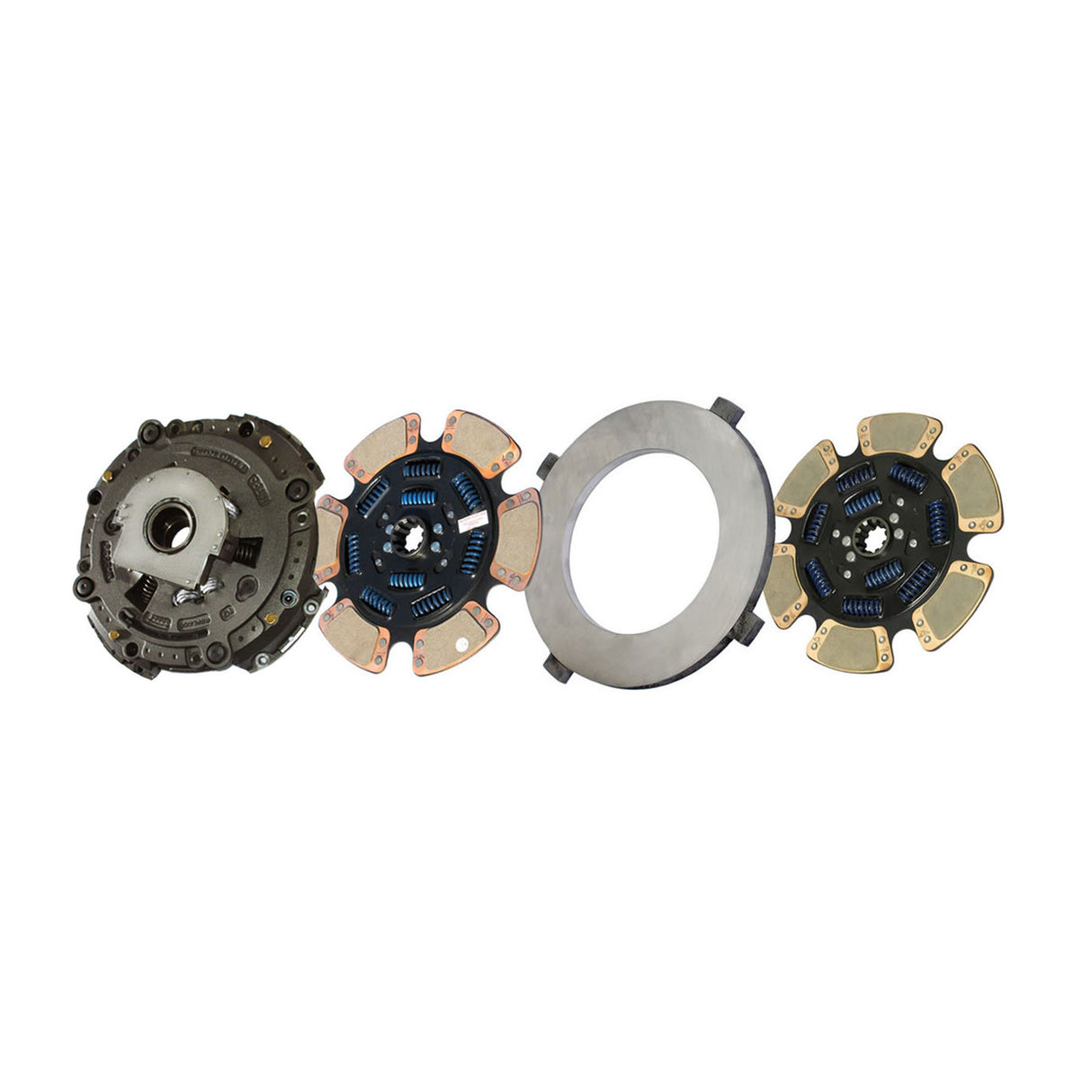 Clutch AutoSet 15-1/2" x 2", Two-Plate, 6-Paddle 9-Spring, 4000 Plate Load 1850 Torque, Triple-Zerk, Mack 309701-98