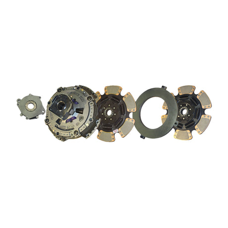 Clutch MaxShift 15-1/2" x 2", Two-Plate, 6-Paddle 7-Spring Pre-Damper, 4200 Plate Load 2250 Torque, 14-Spline, Incl. Clutch Brake 122003-42A