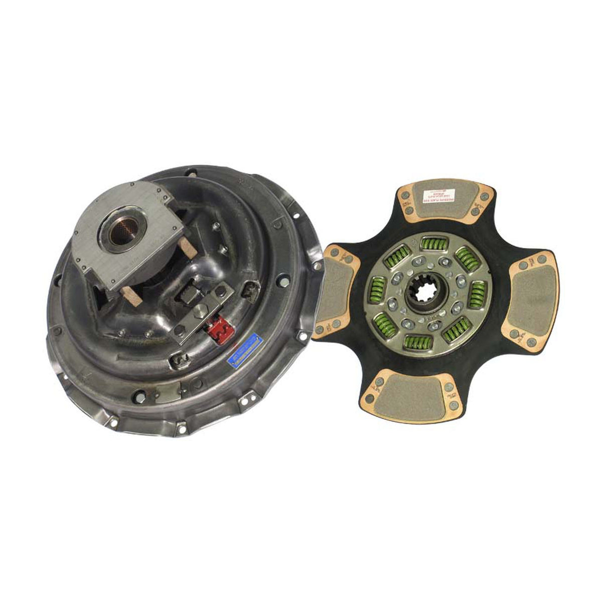 Clutch 14" x 1-1/2" Stamped Steel, Single-Plate, 4-Paddle 8-Spring, 2500 Plate Load 520 Torque 107688-7*