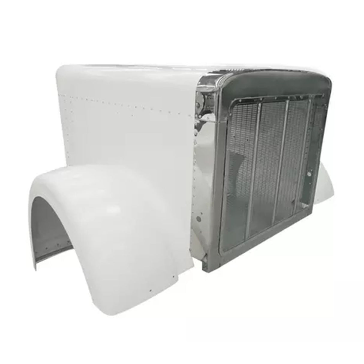 Peterbilt 379 Hood with Grille with Wide Lip Fenders 1988 - 2006  L29-6062, 13-03553