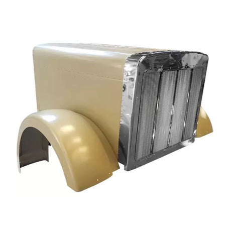 Peterbilt 379 Hood Aluminum with Wide Lip Fenders 1988 - 2006 13-03553, L29-6062