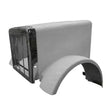 Peterbilt 379 Hood Short Fiberglass with Stainless Steel Grille Modified Style 1988 - 2006 13-03552, L29-6061