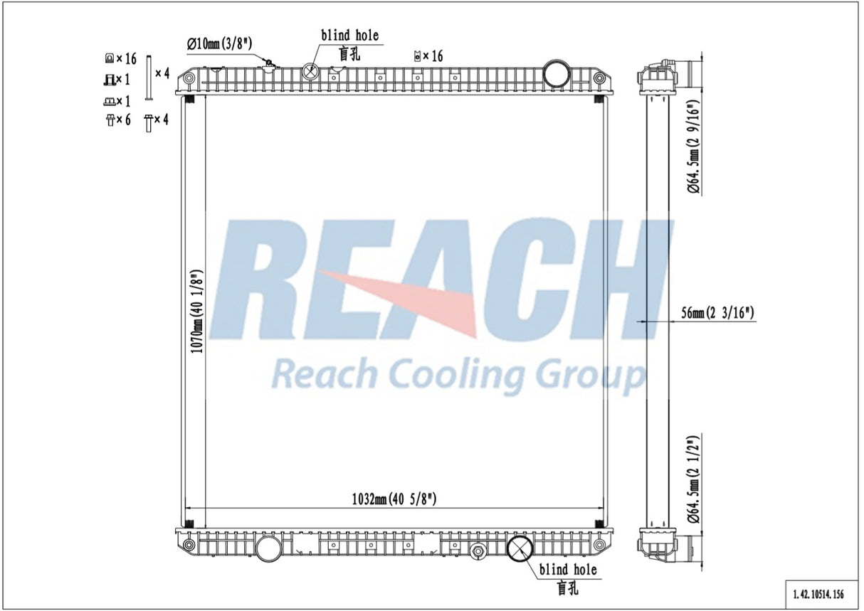 Freightliner Coronado/W115 Radiator 2012-2013 526678001