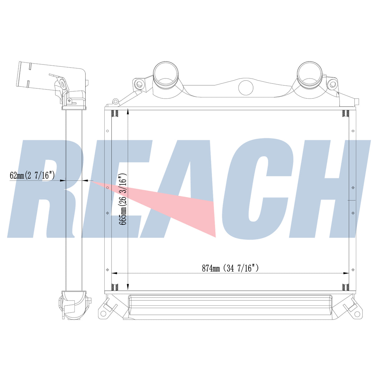 MAN Tg-A/Man Charge Air Cooler 81061300199