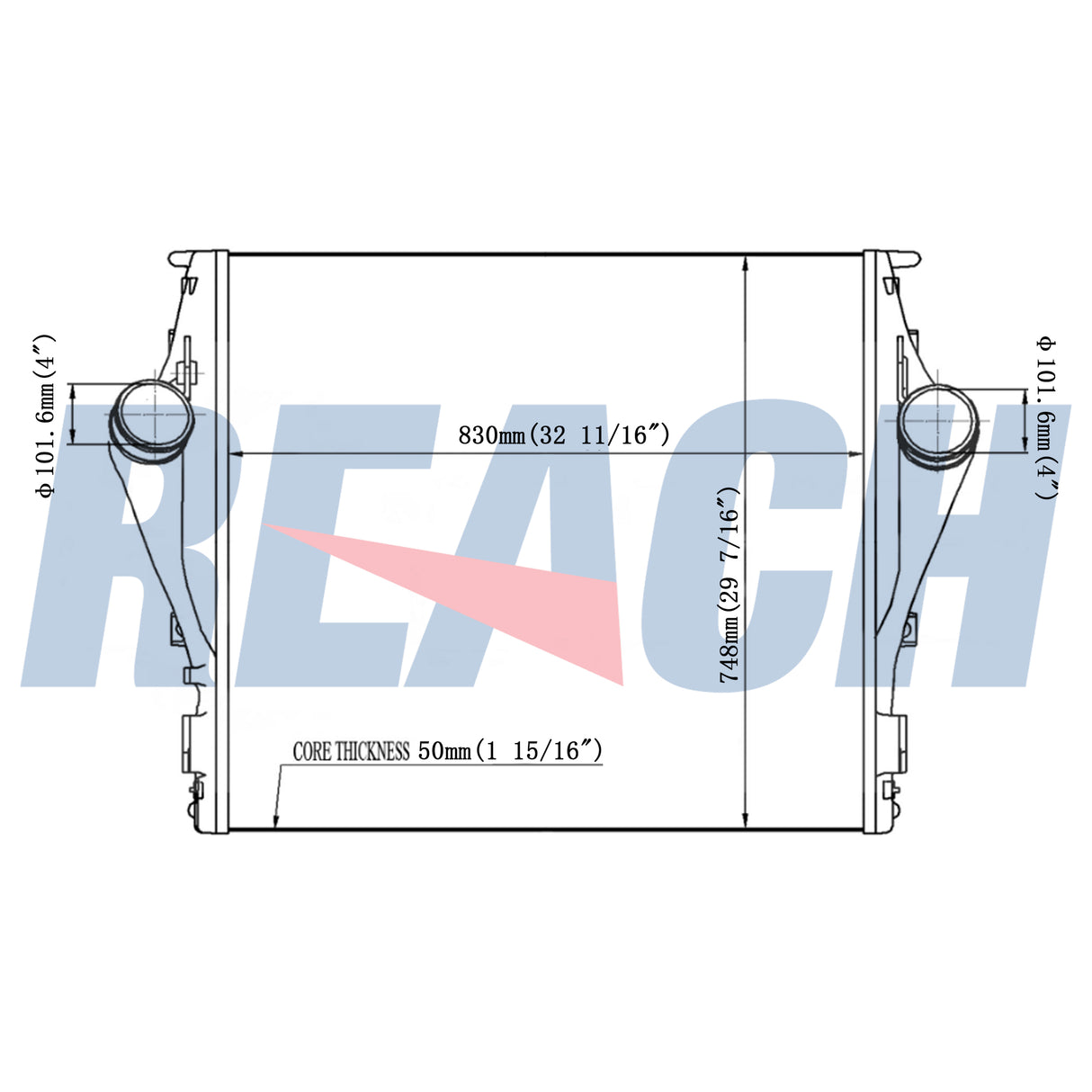 Peterbilt, Kenworth T680 Charge Air Cooler 222408