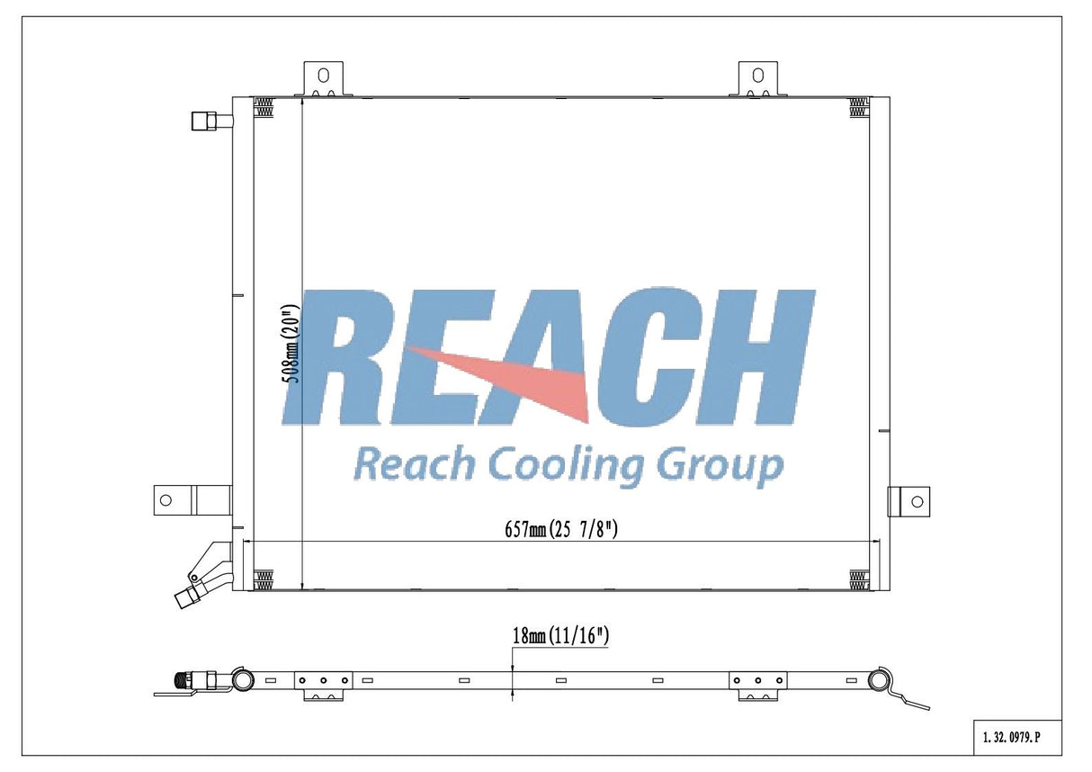 Freightliner Fld120 2001 Condenser 2001 6808300370
