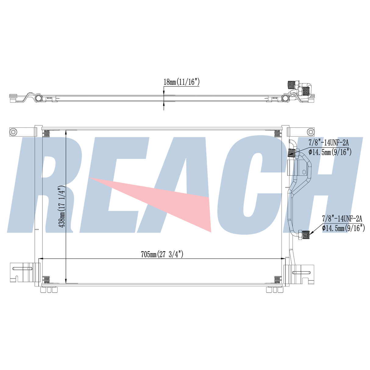 Mercedes Benz Actros Condenser 1996-Present 9425000054