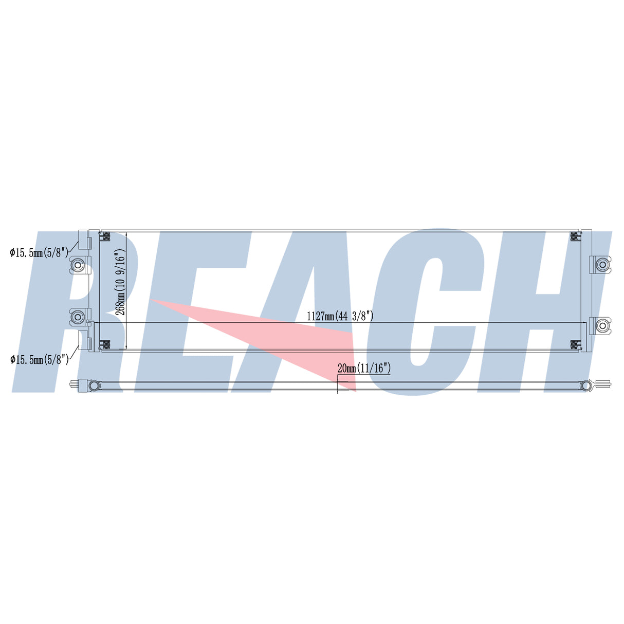 International 7300/7400/7500/Workstar 7600 Condenser 2011-2014 1210429