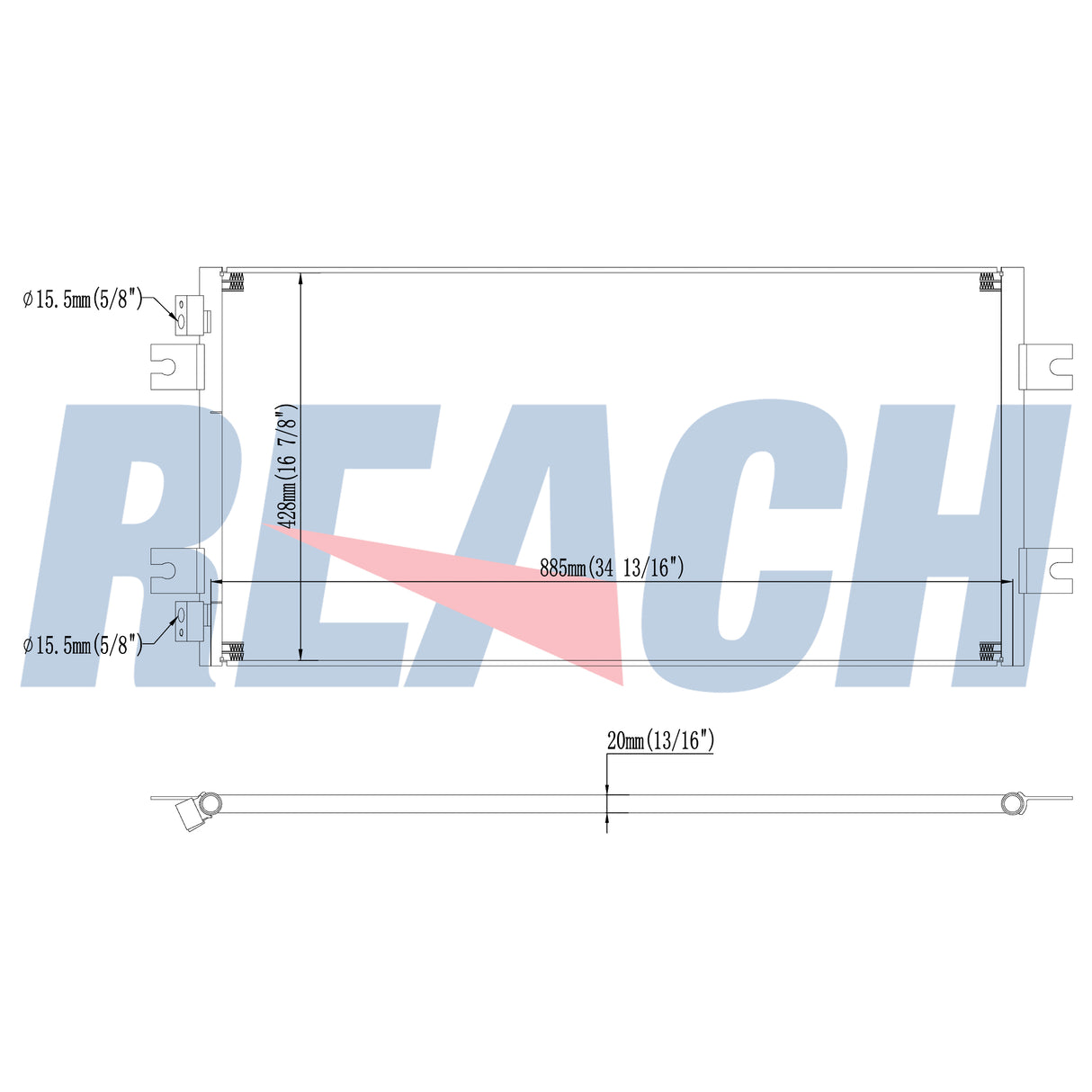 International Prostar Pro 15l Condenser 2010-Present 3898806F91