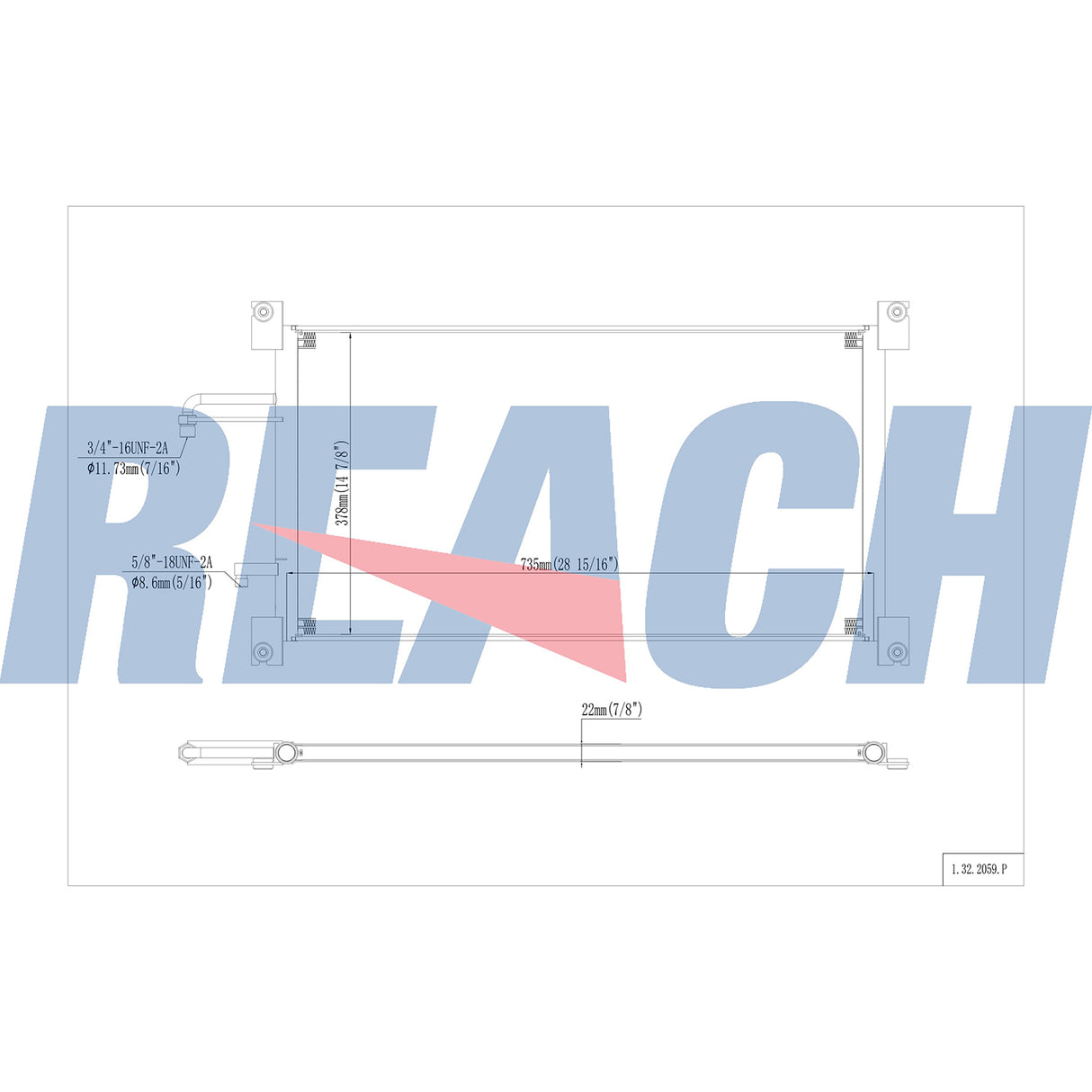 Peterbilt, Kenworth T300 Condenser 1995-2000 K122128