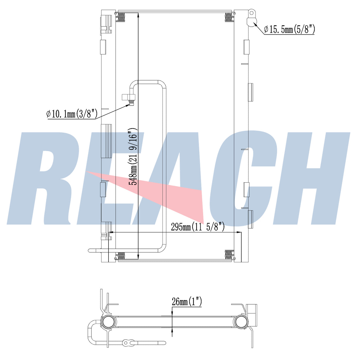 Chevrolet T6500 L6 7.8l Condenser 2004-2009 8975005210