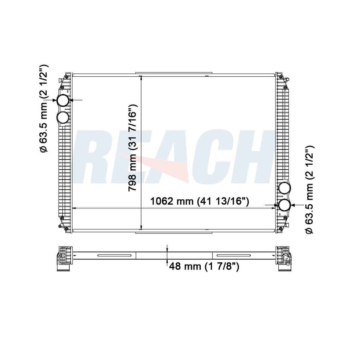 Freightliner Columbia, M2 Radiator 1990-2010 A05519870014