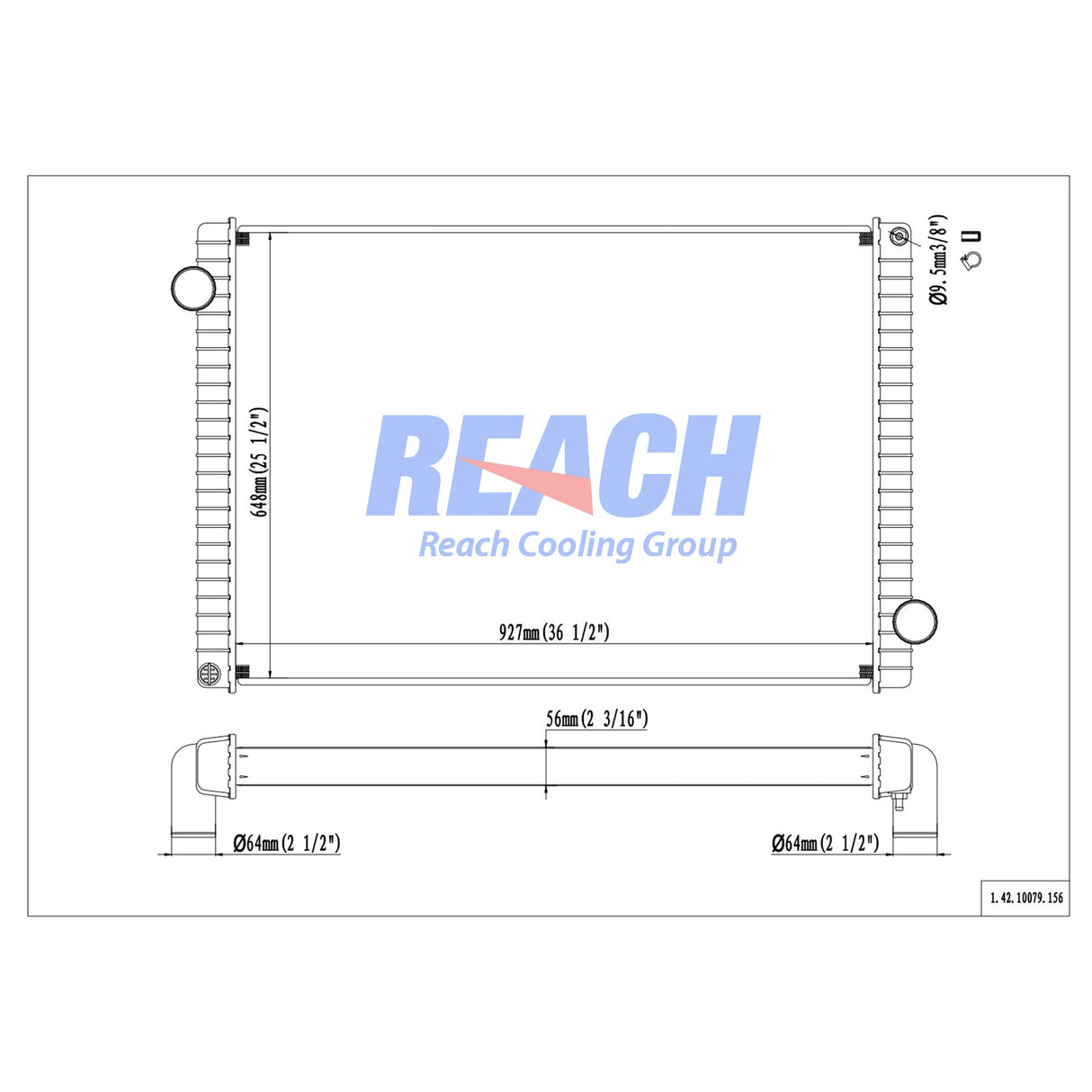 Freightliner Fl112 / 120 / 13291/93 Radiator 230051004