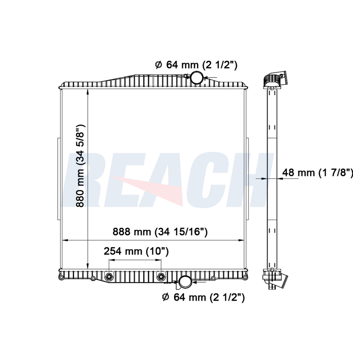Volvo, Mack VN Radiator 2003-2007 1003574A