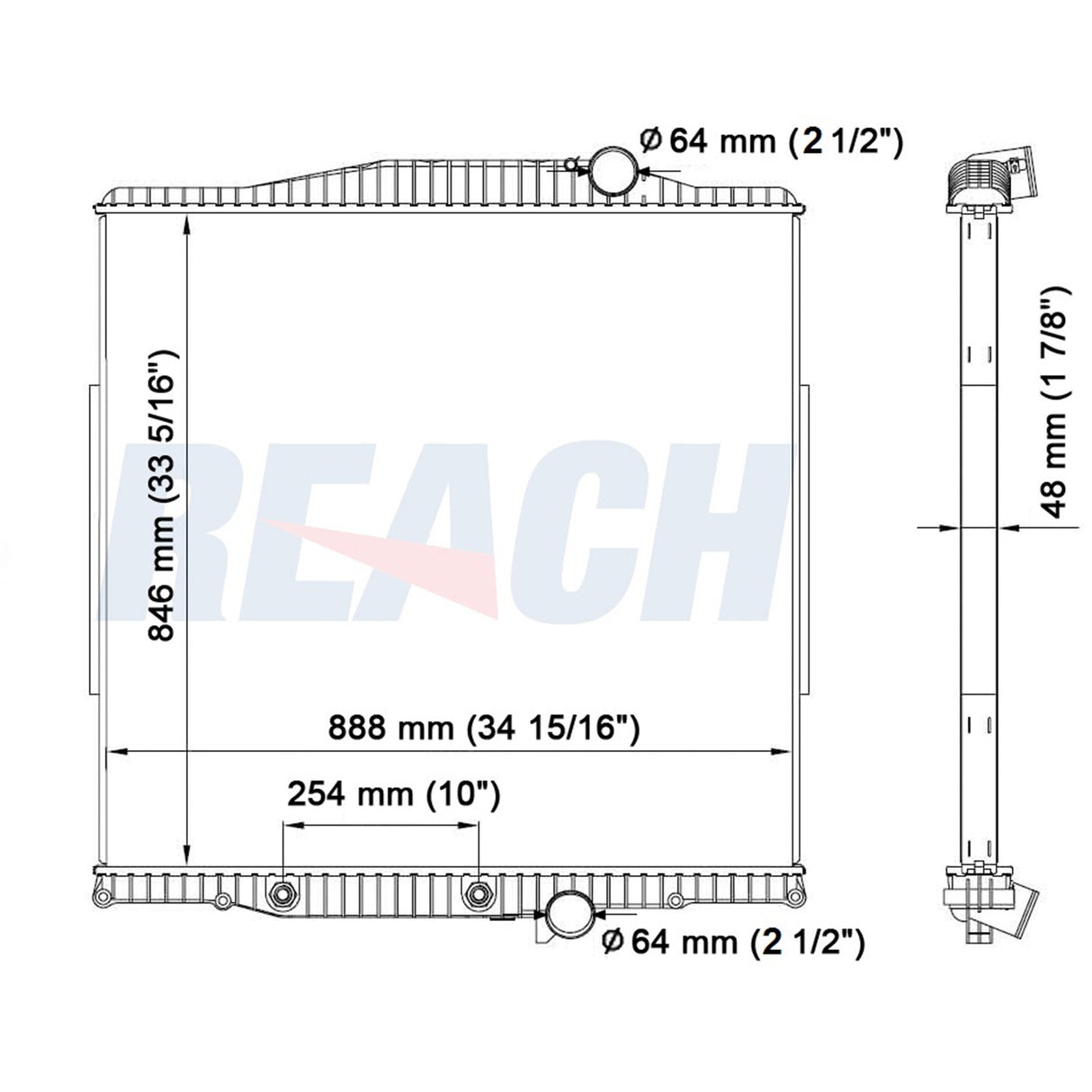 Volvo, Mack Ct-Ctp Granite Radiator 2006-2007 3MF5553M