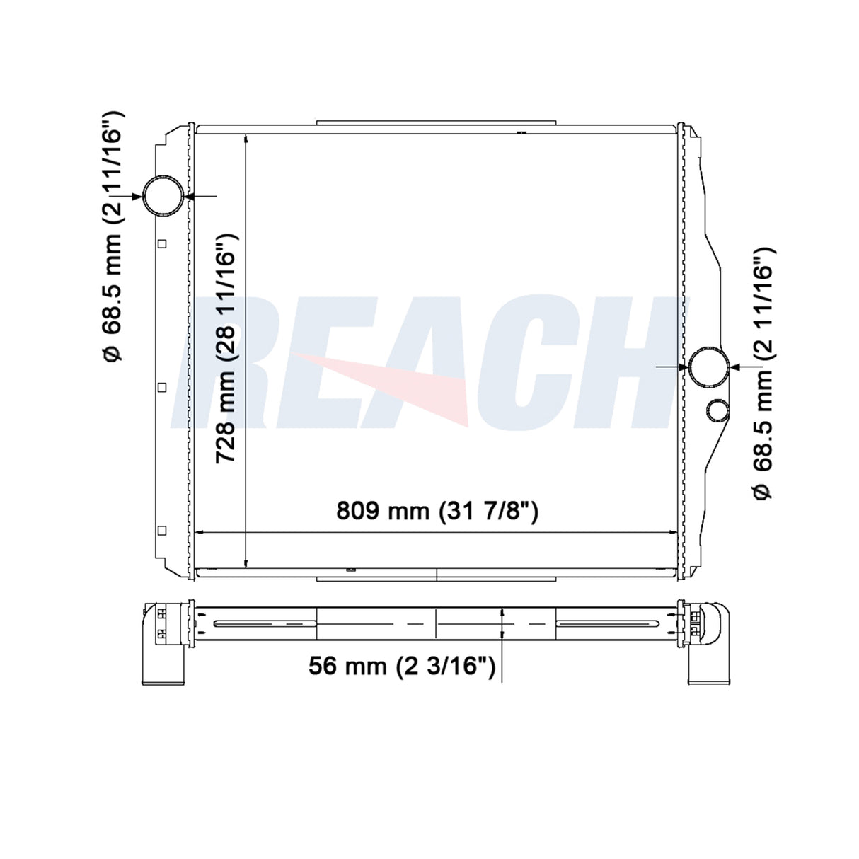 Mitsubishi Fuso- Non-Usa Models Radiator ME293118
