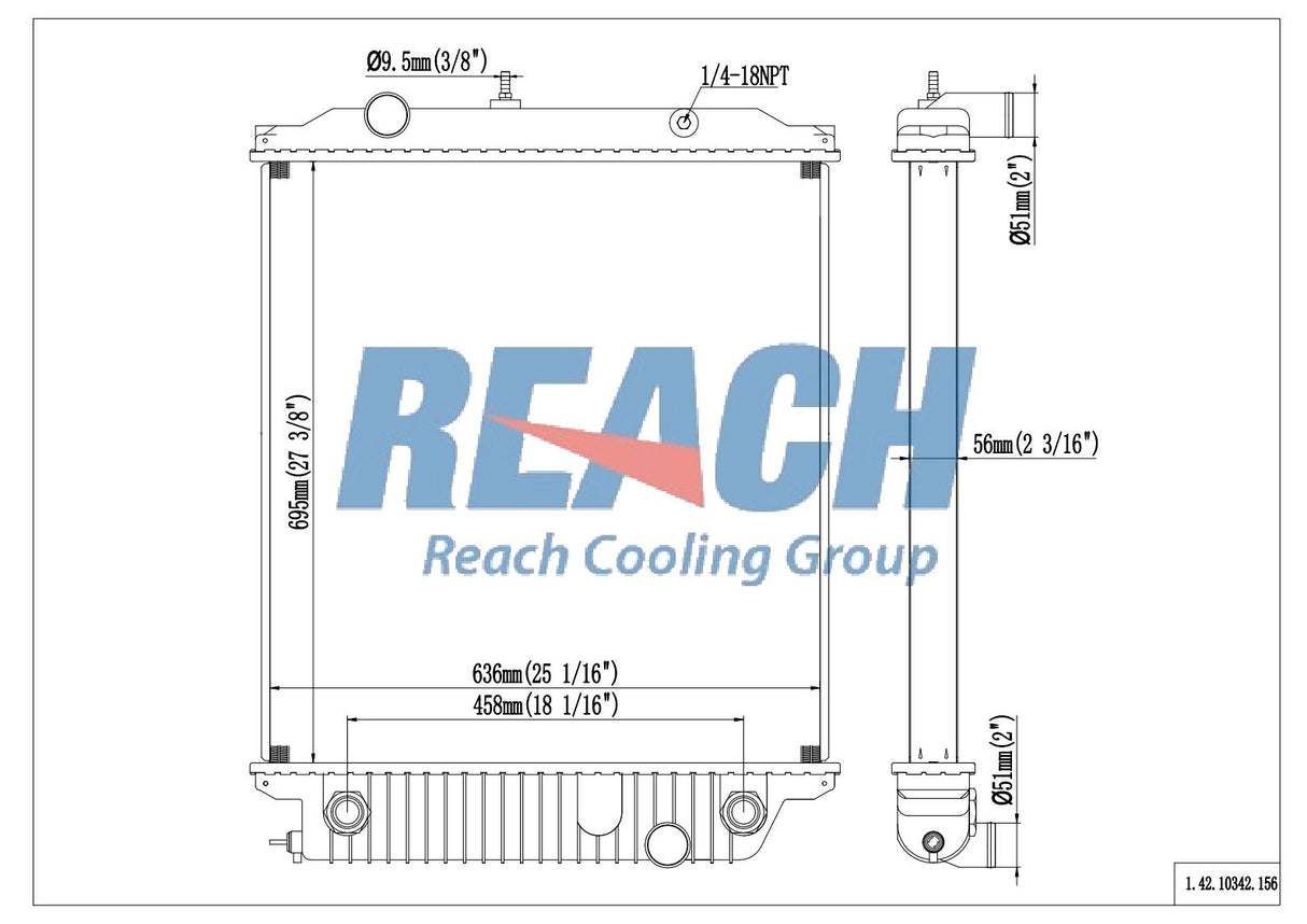 Freightliner Fedex & Ups Step Vans Multiple Radiator 1003557