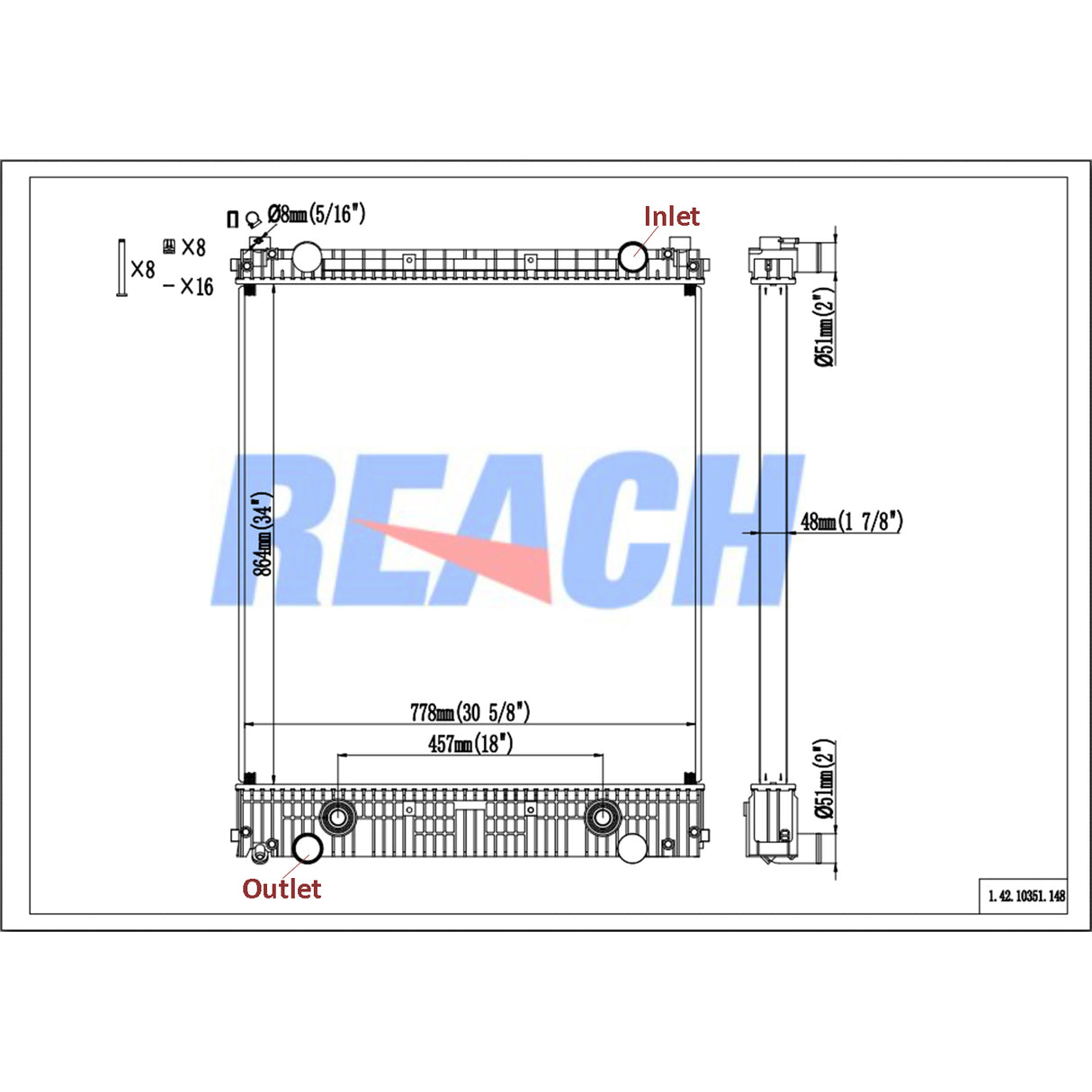 Freightliner M2 Business 106 Radiator 2008-2013 BHTR6072001