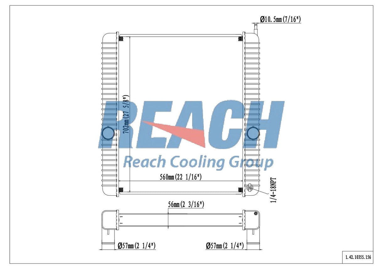 International 4000 With Dt466 Radiator 2005-2007 2585042C91