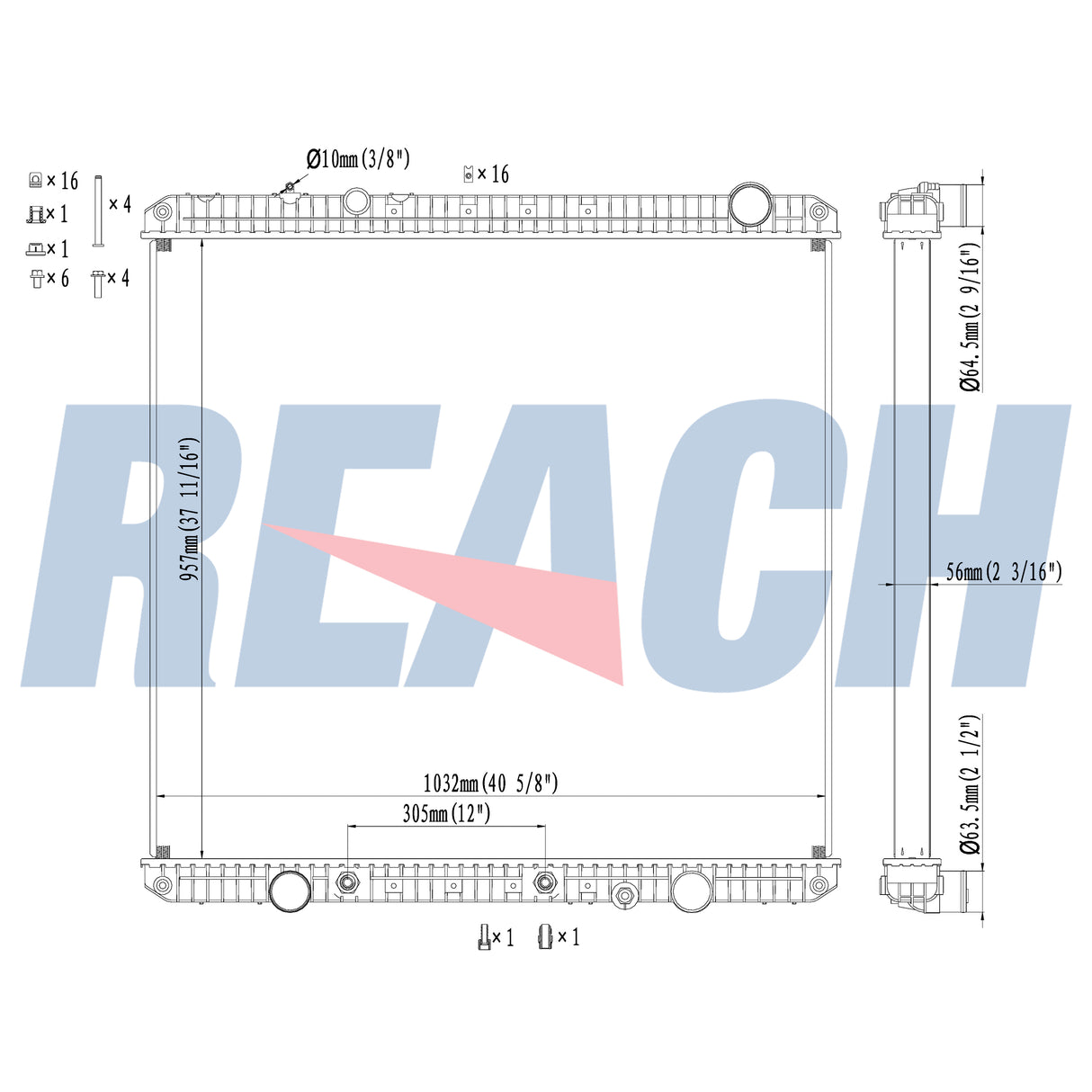 Western Star 4900 Radiator 2010-2015 529622001