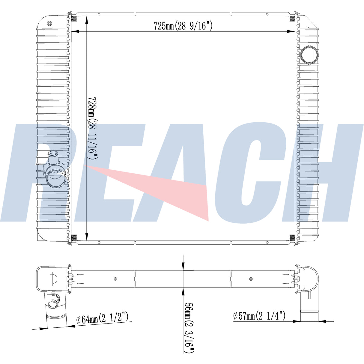 International Durastar 4000 Seriesford F650, F75012 Radiator 2010-2014 2601759C92