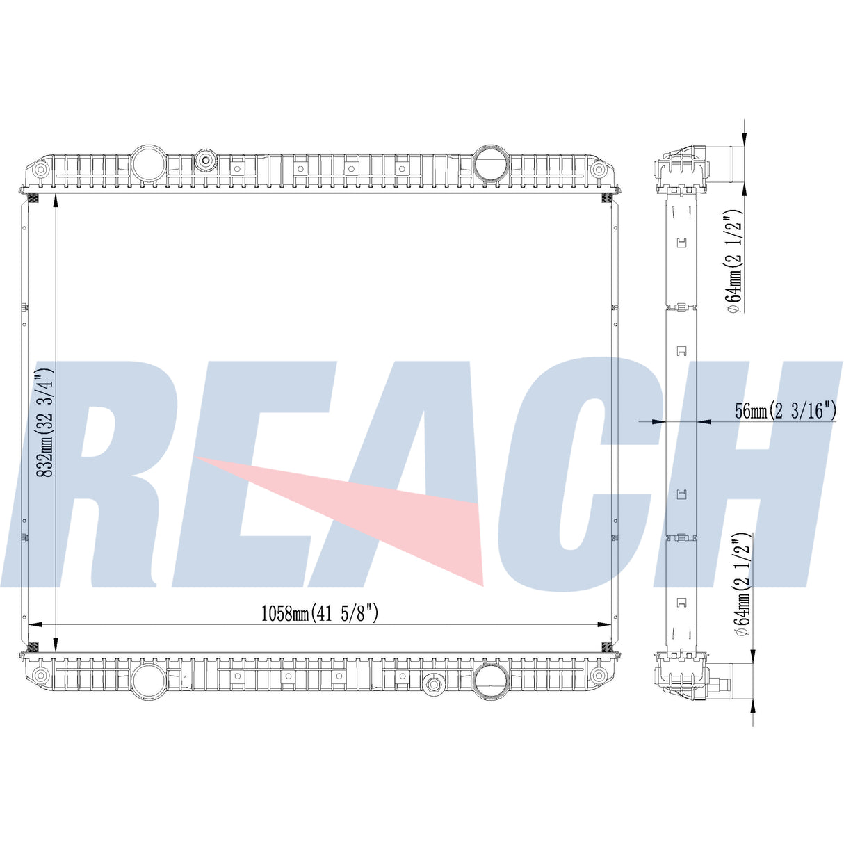 International And Newer - 4900ex W/ Detroit Diesel Dd15 Radiator FLA001506