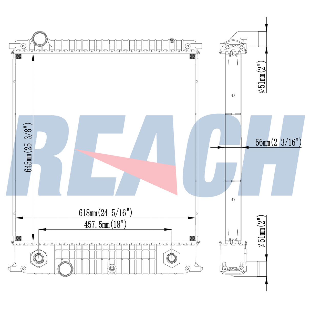 International Cf500/Cf600 Radiator 2008-2009 2587286C91