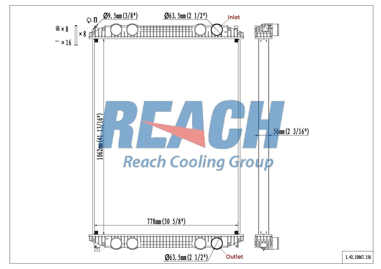 Freightliner Columbia Radiator 2001-2007 8MK