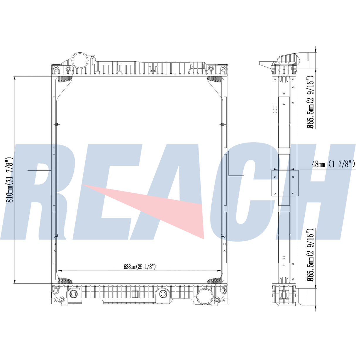 Mercedes 1988 Mercedes-Benz/Mk Radiator 1988 6525016601