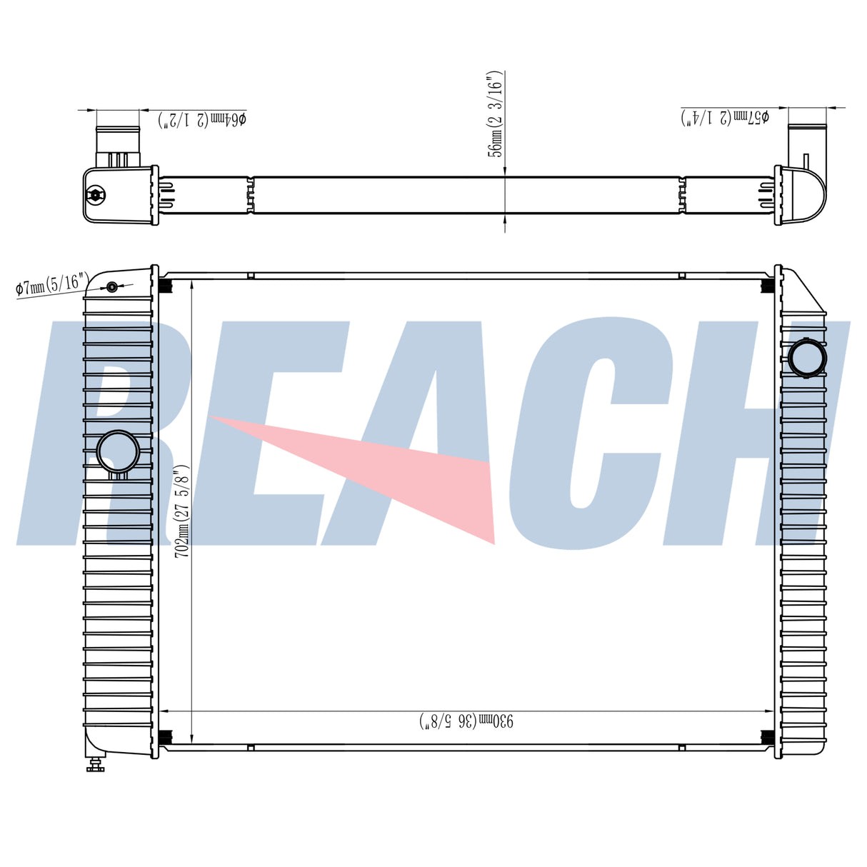 International Navistar/International Durastar 4300 Base L6 7.6l Radiator 2011-2013 2602926-C92
