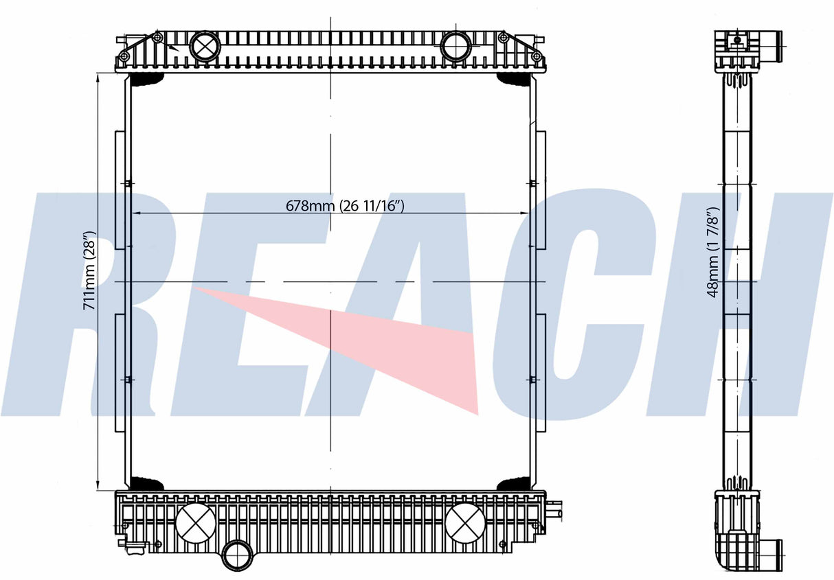 Ford Ff850 Radiator 1996-2001 1AH00009S