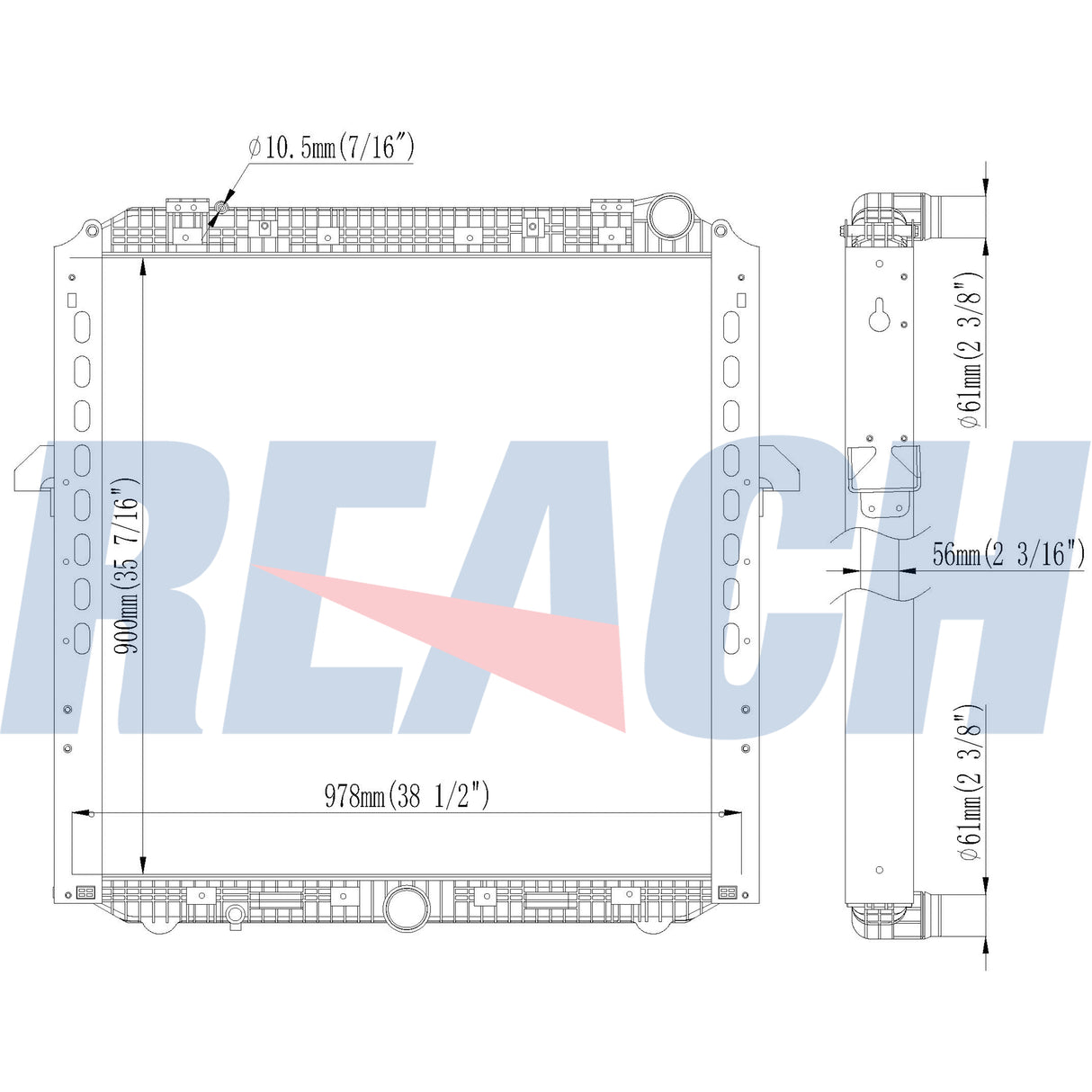 Mercedes Benz Truck Radiator A9615001200