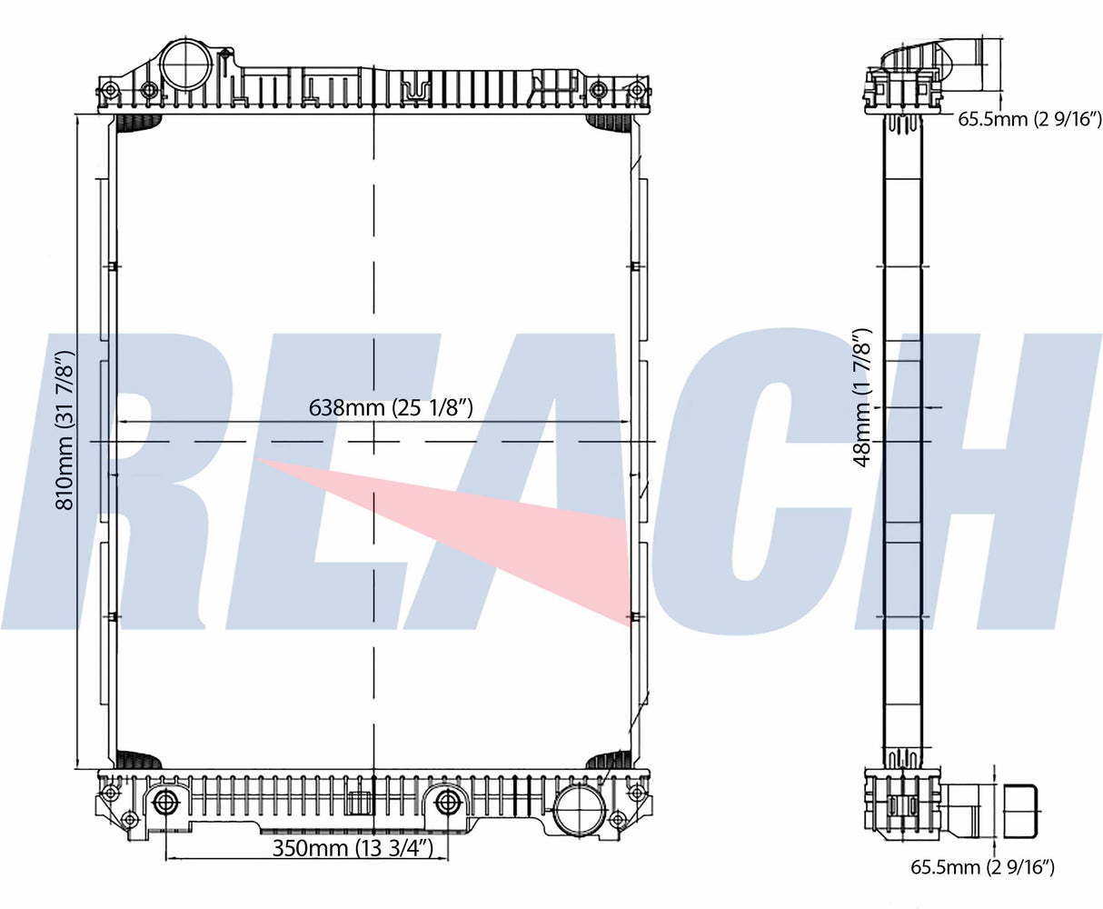 Mercedes Benz Mk-;1988 Radiator 1988 6525016601
